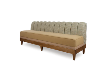 REGENTO GALLONS ESSENCE - Upholstered fabric bench with back by Crearte Collections - view 3